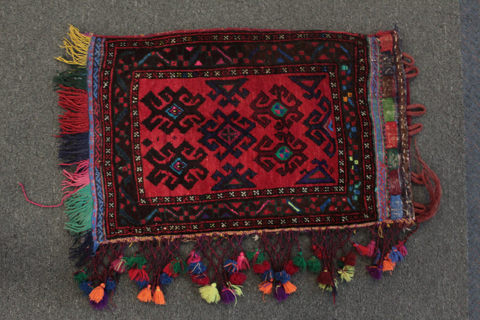 Afghan Floor Cushion/Pillow Cover - 84 cm x 53 cm