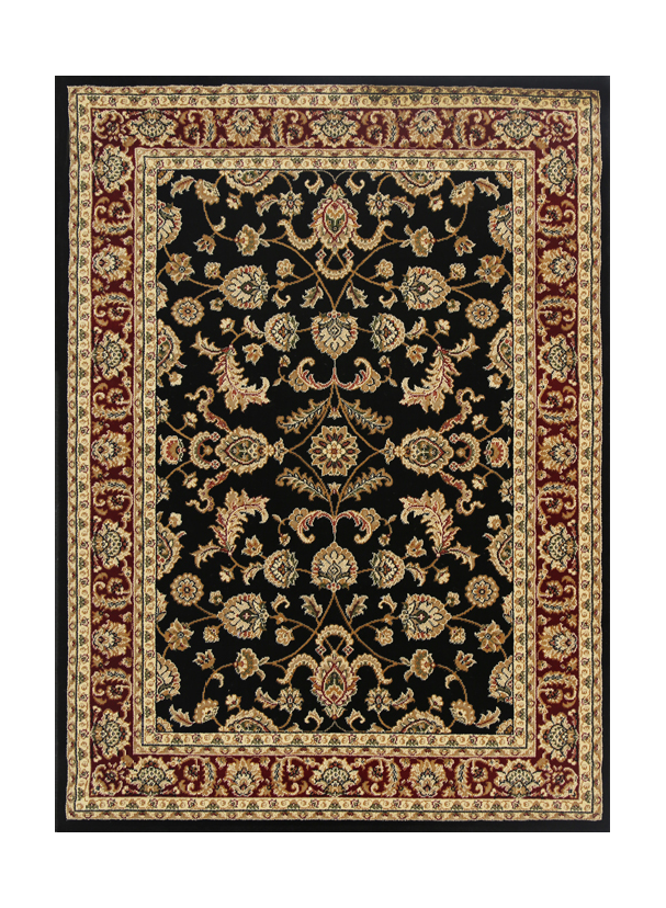 Traditional Julian Designer Rug (90500 Black Red) Persian Rug Gallery