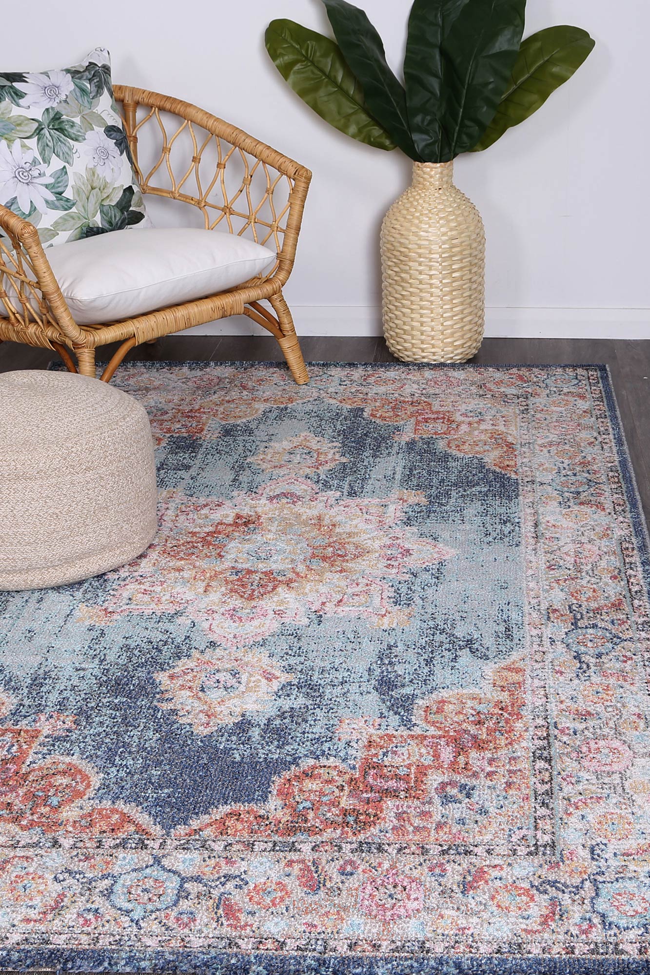 Salsa Brentwood Transitional Navy Rug (20295 035) Persian Rug Gallery