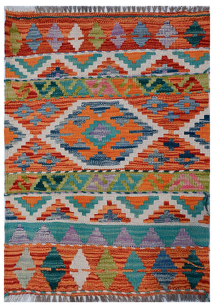 Chobi Kilim - 86 cm x 62 cm