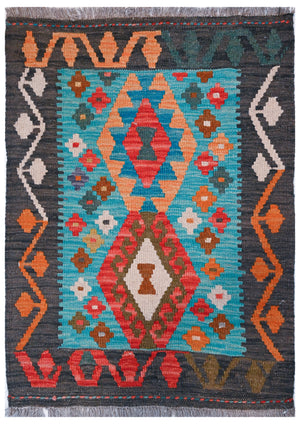 Chobi Kilim - 87 cm x 66 cm