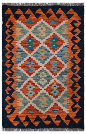Chobi Kilim - 95 cm x 63 cm