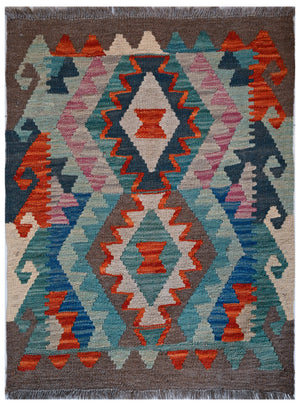 Chobi Kilim - 77 cm x 63 cm