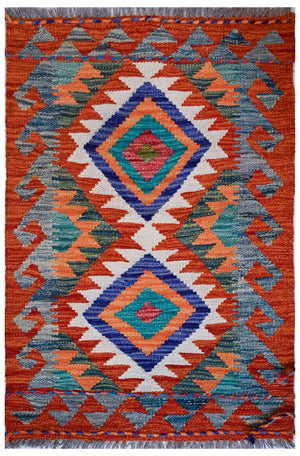 Chobi Kilim - 91 cm x 63 cm