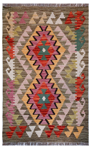 Chobi Kilim - 95 cm x 63 cm