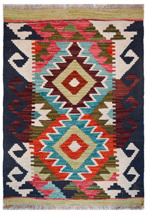 Chobi Kilim - 87 cm x 64 cm