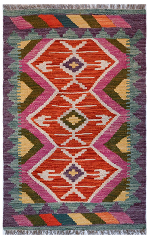 Chobi Kilim - 95 cm x 64 cm