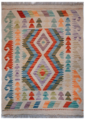 Chobi Kilim - 87 cm x 63 cm