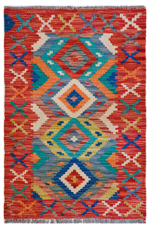Chobi Kilim - 91 cm x 62 cm