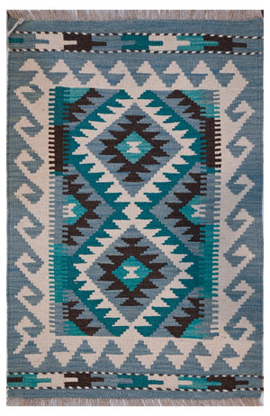 Chobi Kilim - 87 cm x 60 cm