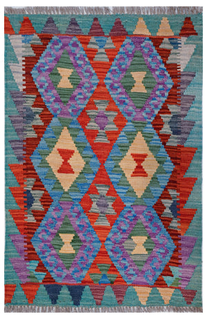 Chobi Kilim - 87 cm x 56 cm