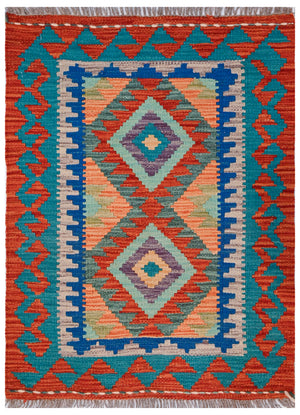 Chobi Kilim - 84 cm x 63 cm