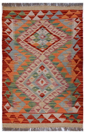 Chobi Kilim - 92 cm x 60 cm