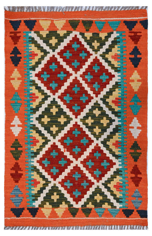 Chobi Kilim - 92 cm x 63 cm