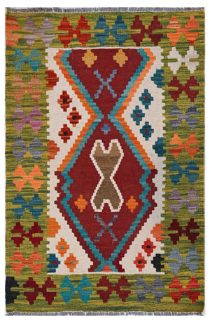 Chobi Kilim - 97 cm x 67 cm