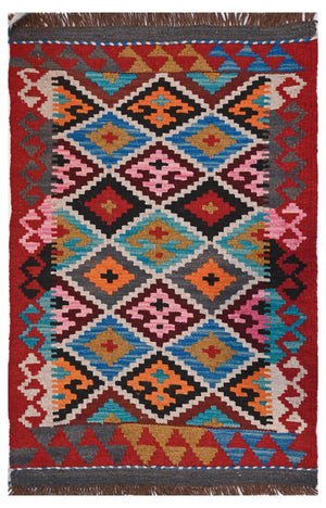 Chobi Kilim - 89 cm x 58 cm