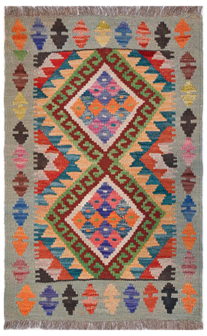 Chobi Kilim - 85 cm x 56 cm