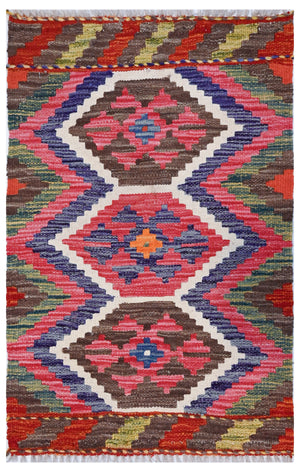 Chobi Kilim - 87 cm x 60 cm