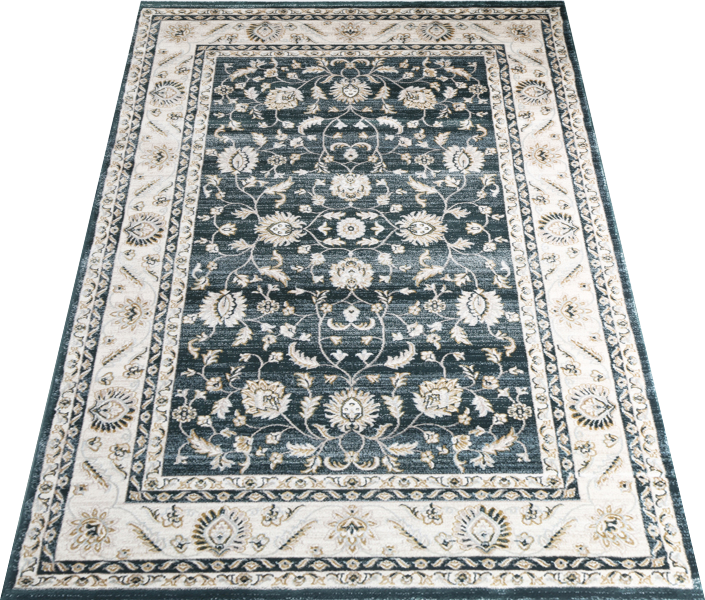 Prague Francesca Green & Cream Traditional Rug