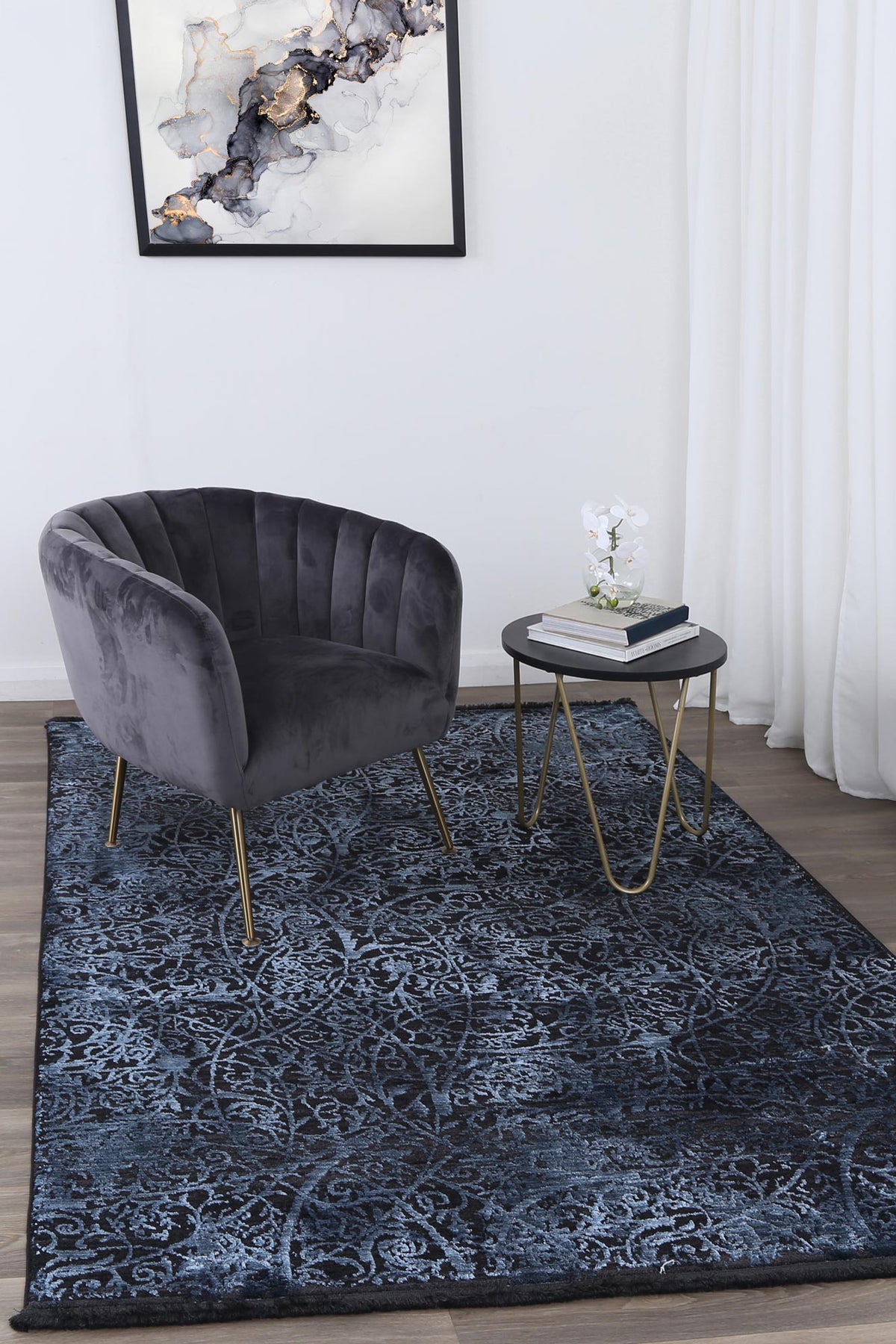 Entwine Rug Brooklyn 200 Blue Entwine Rug – Persian Rug Gallery