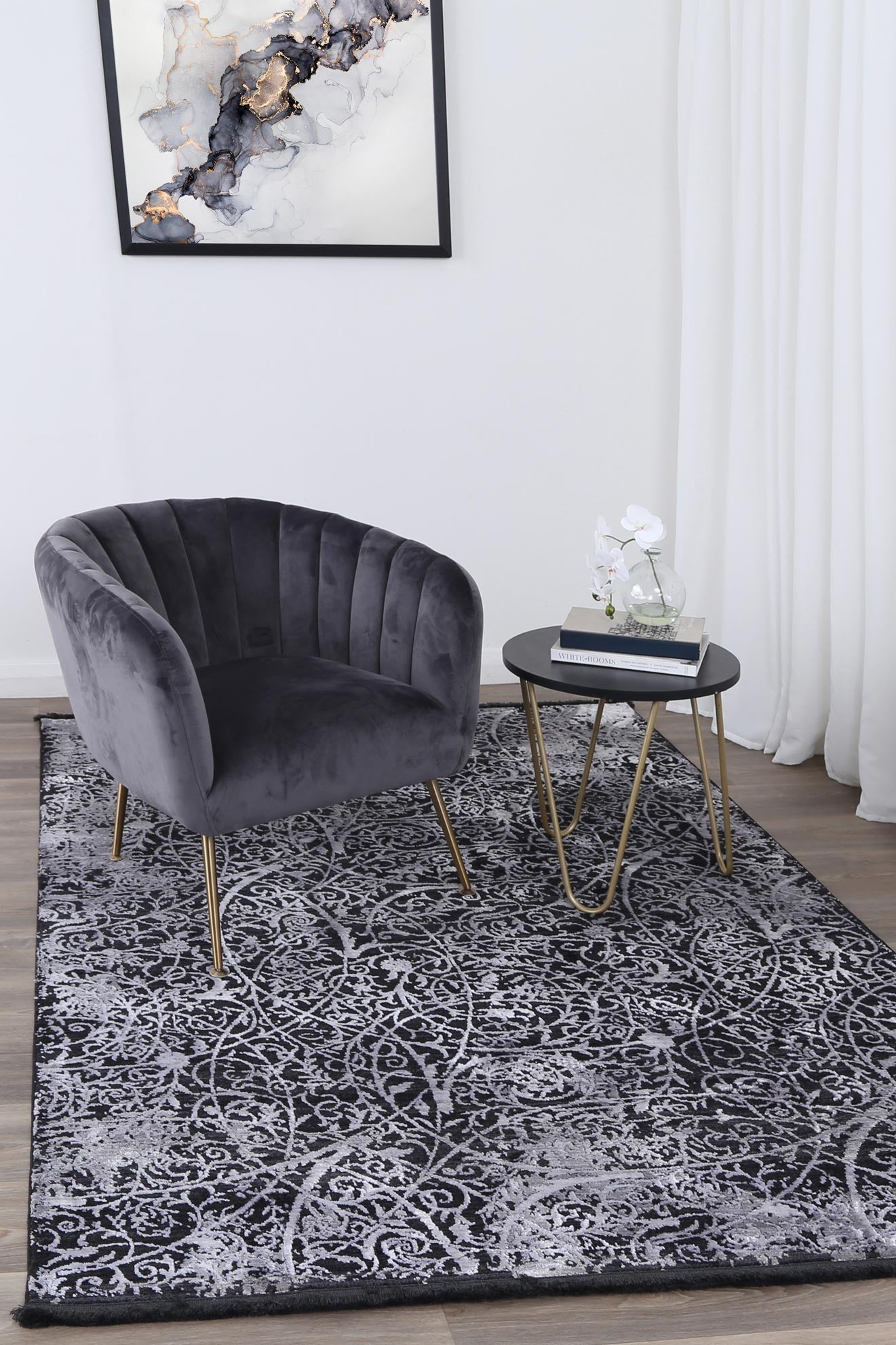 Entwine Rug Brooklyn 200 Silver Entwine Rug – Persian Rug Gallery