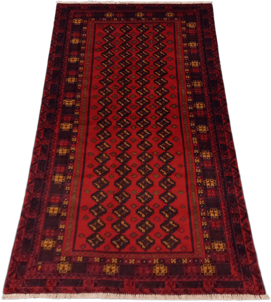 Vintage Turkoman Rug - 206 cm x 110 cm