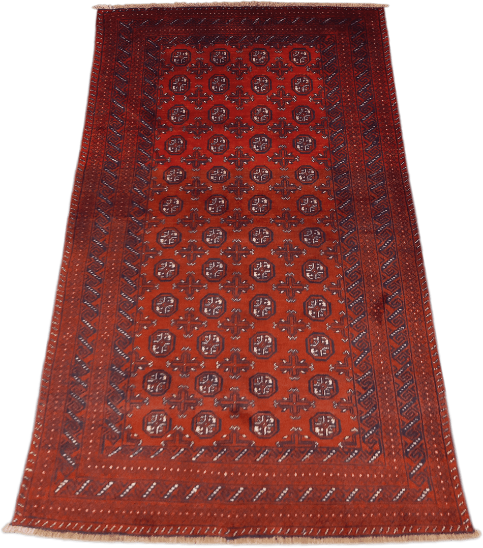 Vintage Turkoman Rug - 202 cm x 110 cm