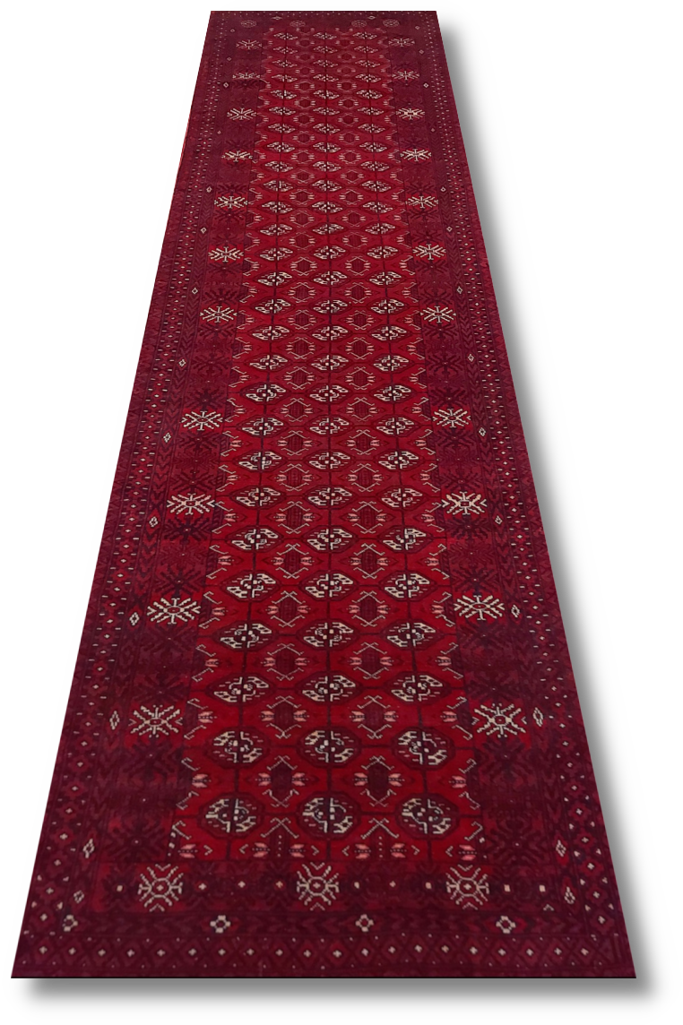 Fine Turkoman Rug - 378 cm x 89 cm