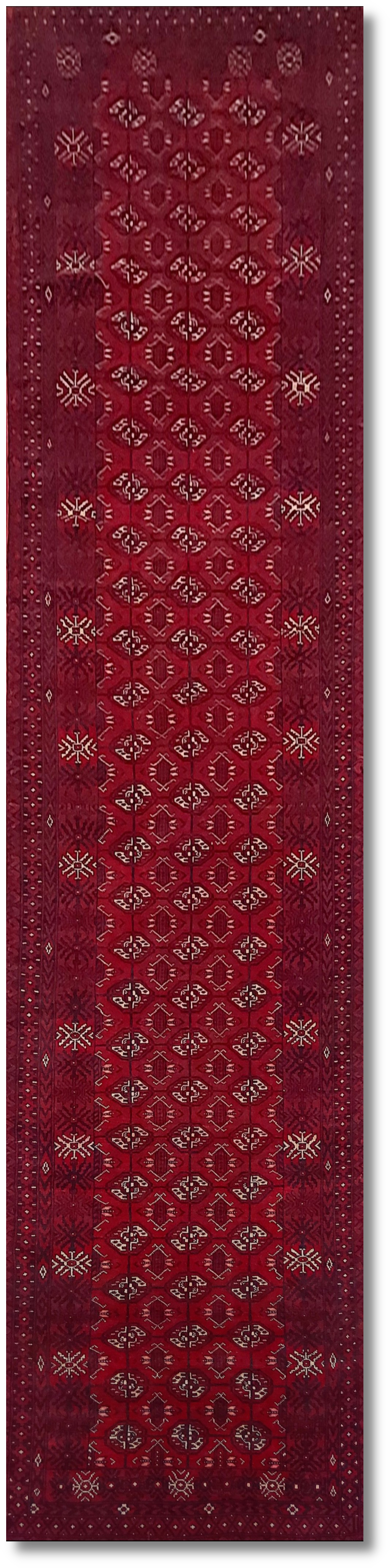 Fine Turkoman Rug - 378 cm x 89 cm