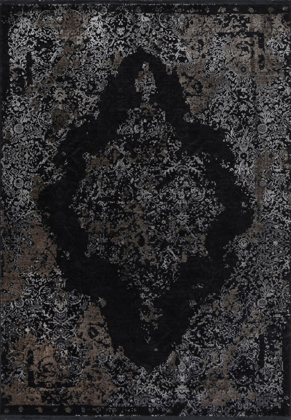 Brooklyn 400 Pewter Medallion Rug