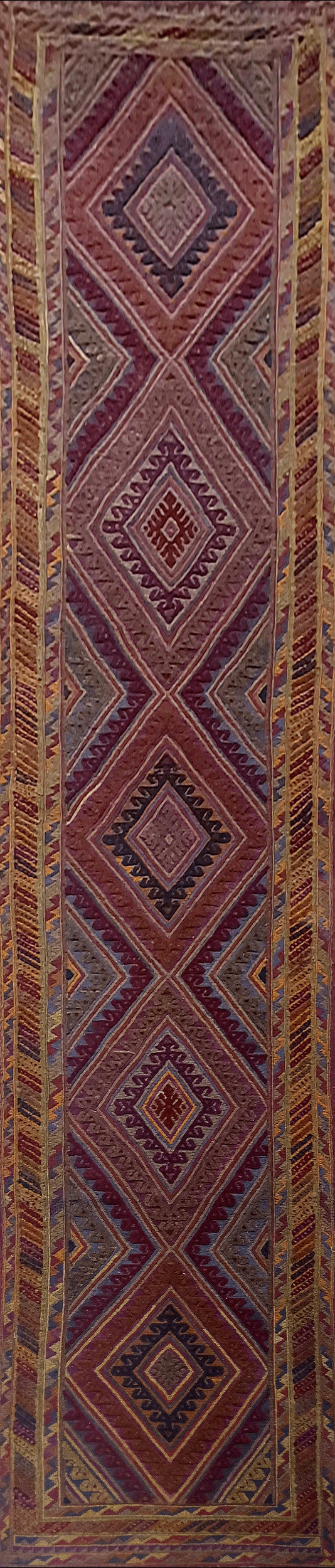 Mashwani Kilim Rug  - 379 cm x 81 cm