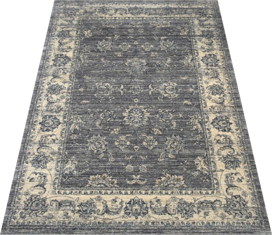 Atlanta Vintage-Look Grey Rug