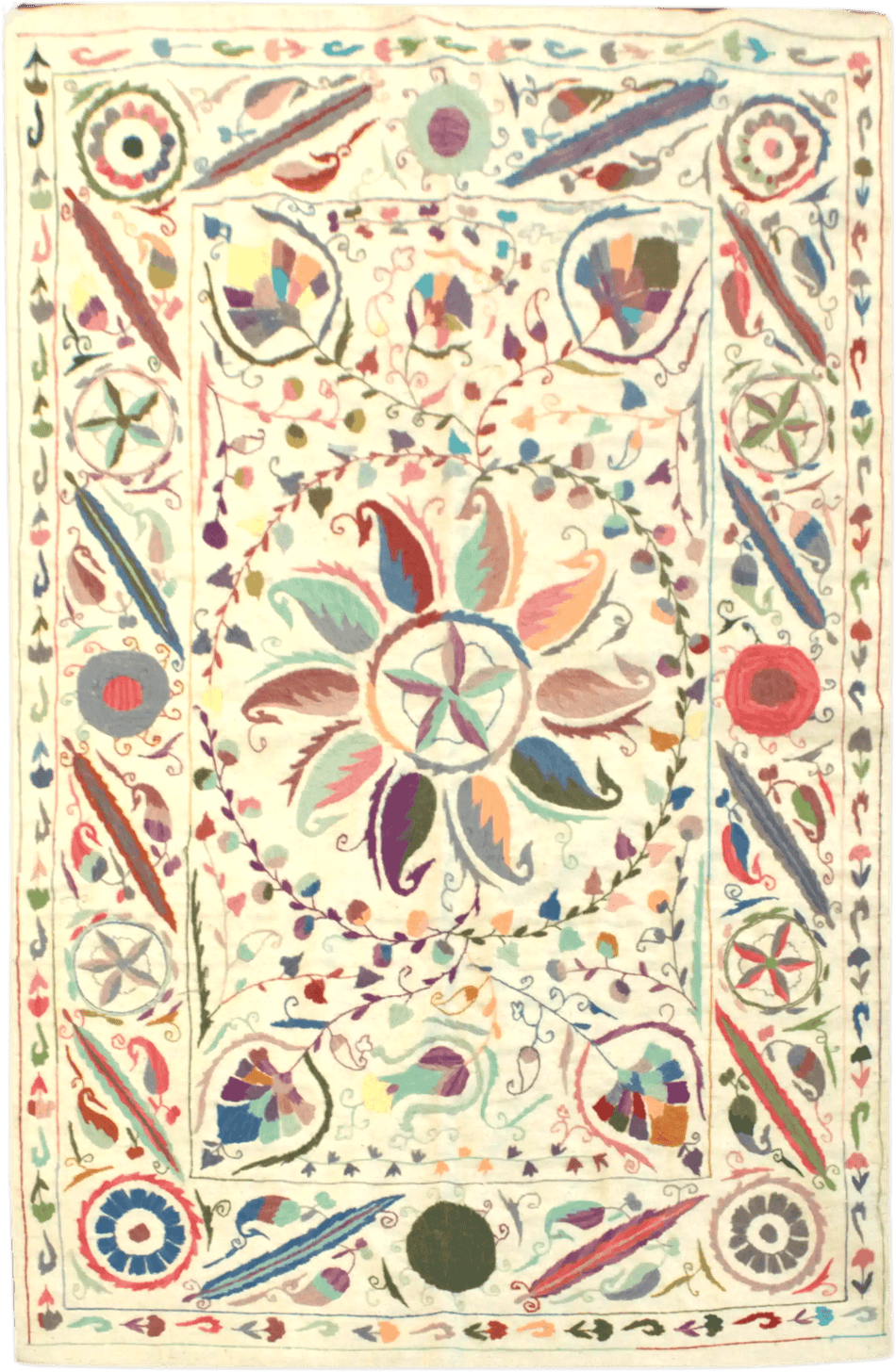 Suzani Kilim - 277 cm x 182 cm