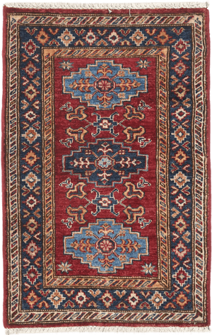 Super Kazak Rug - 92 cm x 60 cm