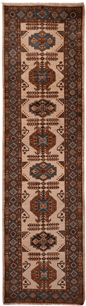 Super Kazak Rug - 298 cm x 84 cm
