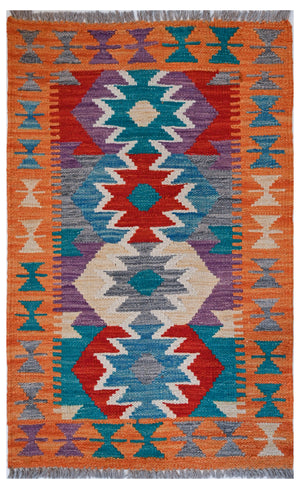 Chobi Kilim - 97 cm x 63 cm