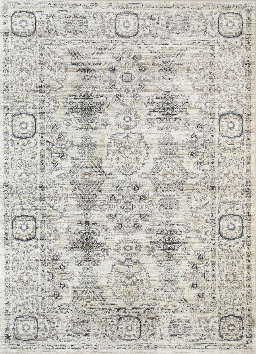 Arya Tapestry Traditional Cream Rug