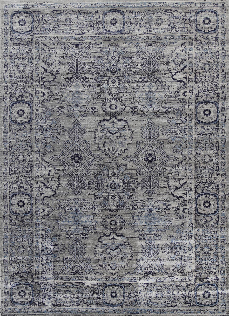 Arya Tapestry Traditional Charcoal Rug