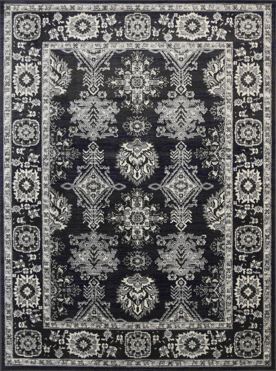 Arya Tapestry Traditional Navy Rug
