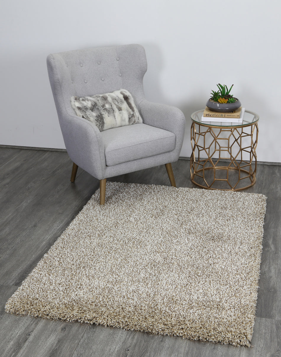 Austin Beige Shaggy Rug