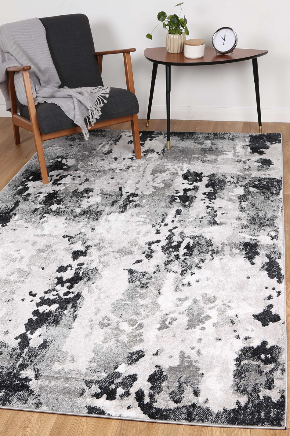 Bergen 1 Grey & Black Rug