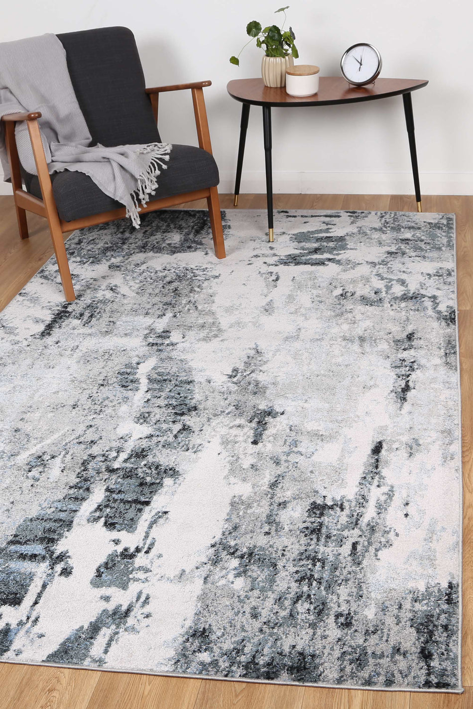 Bergen 7 Light Grey & Blue Rug