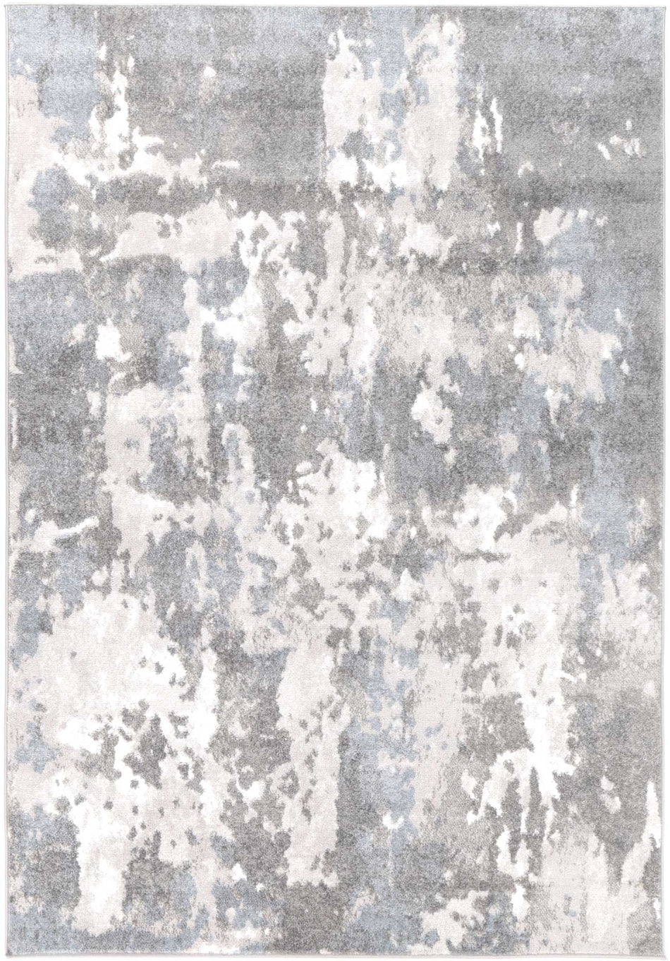 Bergen Abstract Grey & Blue Rug