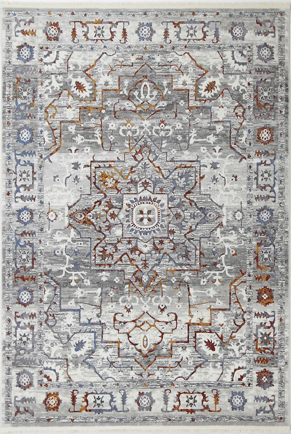 Paradise 5 Geometric Grey Multi Rug