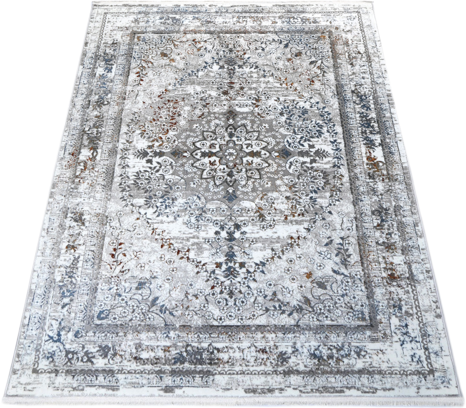 Bohemian Paradise Vintage Medallion Grey Multi Rug