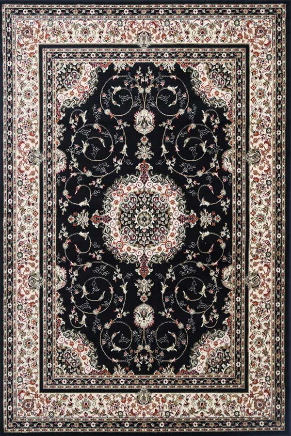 Classica Black Medallion Rug