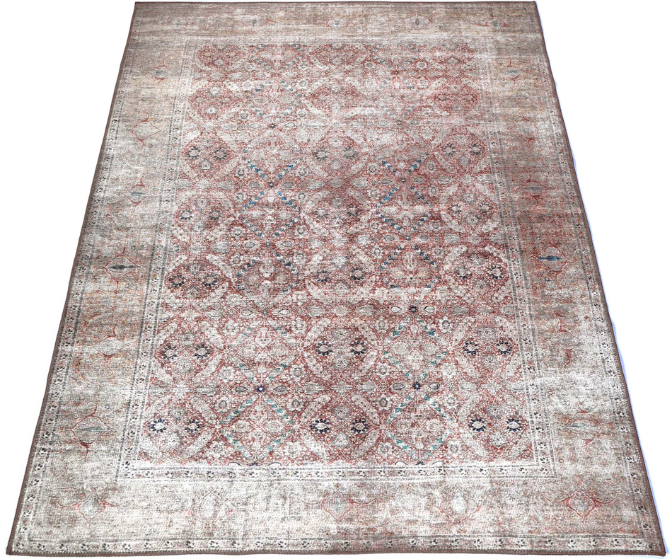 Distressed Vintage Levent Area in Beige Rug