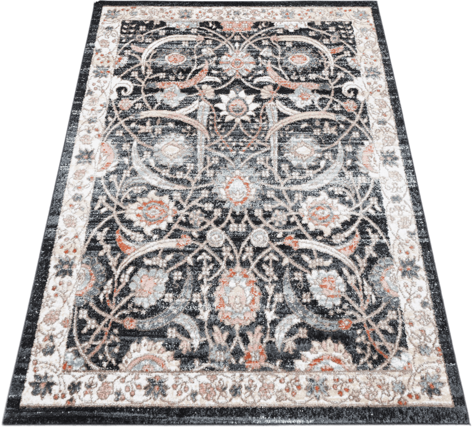 Estate Mylestone Traditional Charcoal Rug