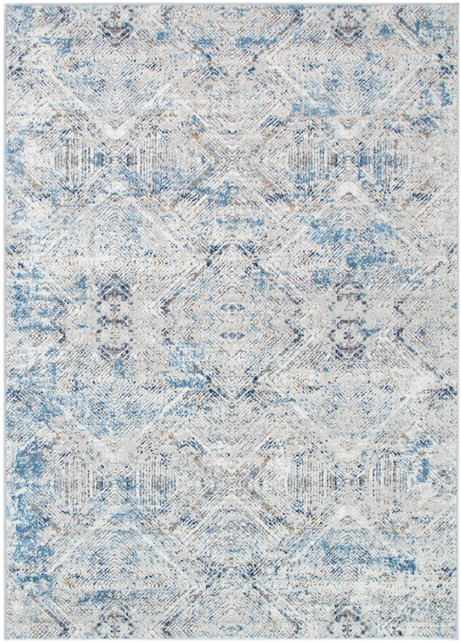 Expressions Navy Blue Ikat Rug