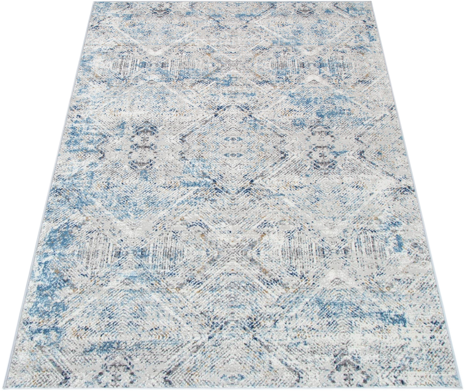 Expressions Navy Blue Ikat Rug